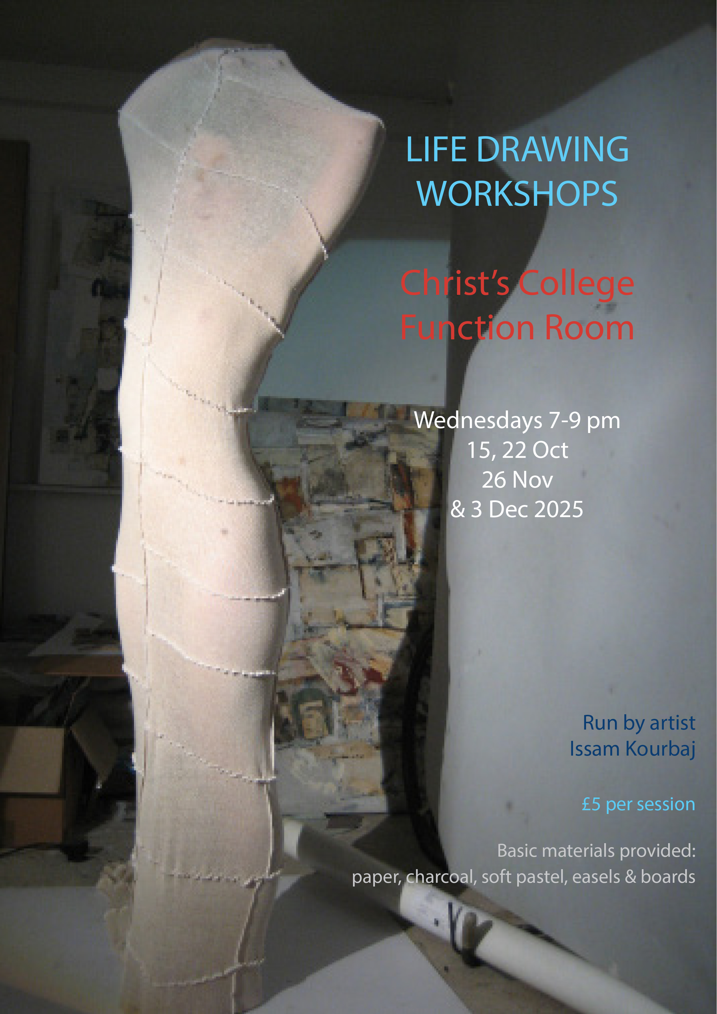 Poster for life drawing classes
