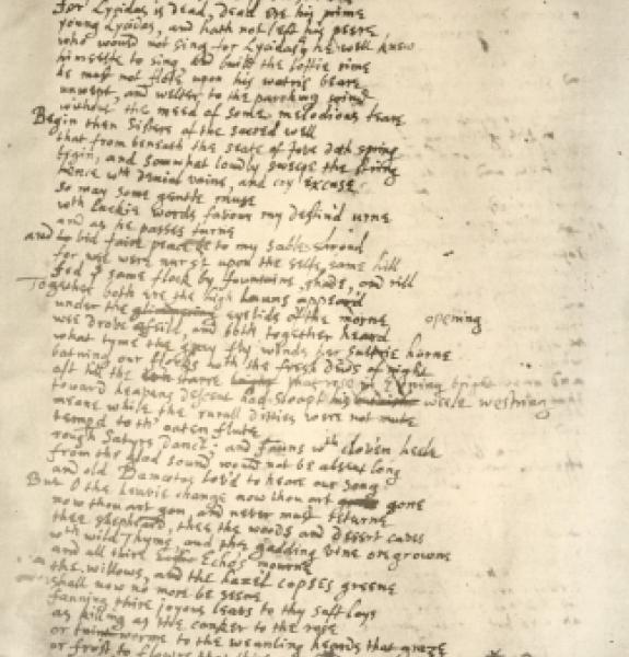 Milton's poetical notebook