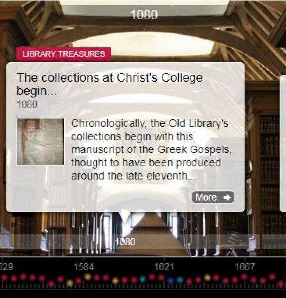 One point on the Old Library Timeline