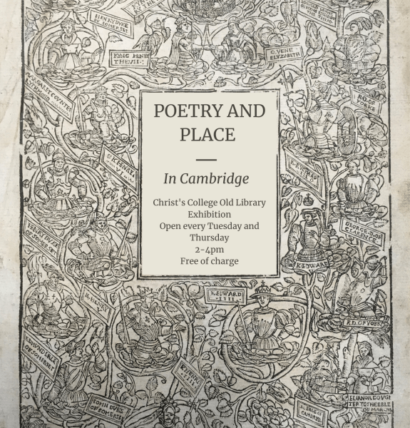 Poster advertising 'Poetry and Place in Cambridge'