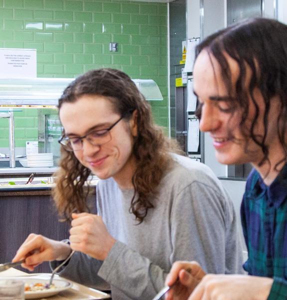 Students in canteen